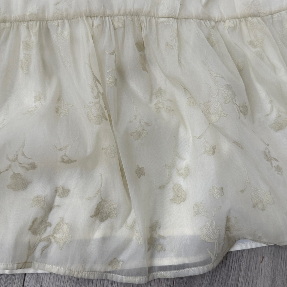 Anthropology Storia Babydoll Soft Yellow Floral Dress - Picture 5 of 8